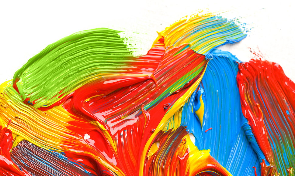 painted on white surface HD wallpaper
